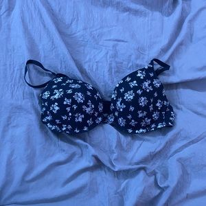 Blue Flower Bra